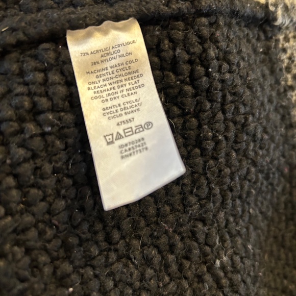 Ann Taylor gray and black duster length sweater, size XL - Picture 3 of 7